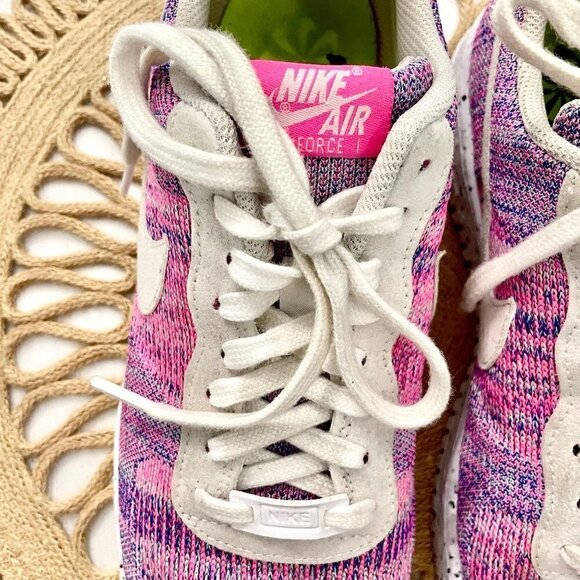 Nike Air Force 1 Crater Flyknit Purple Sneakers Women’s 11.5 / Men’s 10 - Picture 3 of 13